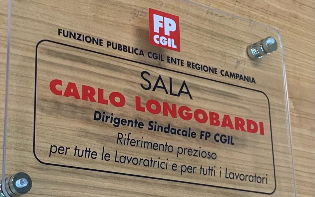 La sala della Cgil di Palazzo Santa Lucia dedicata al sindacalista Carlo Longobardi