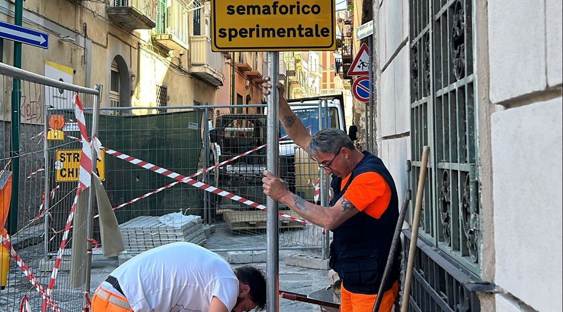 Torre del Greco. Da lunedì 20 riapre via Curtoli a doppio senso regolato da semafori